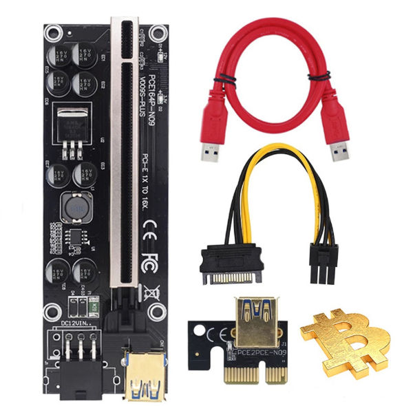 21 Newest Arrive Ver 009s Pcie X1 To X16 Riser Card Adapter 6pin Pci E Riser Usb Cable In Stock Global Sources