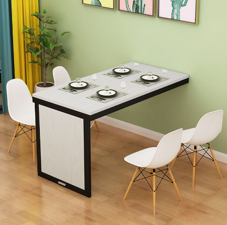 Space Saving Furniture Foldable Dining, Wall Folding Dining Table