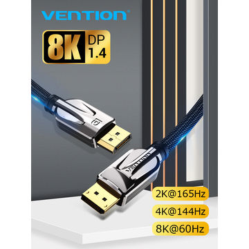 Vention DisplayPort (DP) 1.4 Cable 8K, 1m, Black - Video Cable