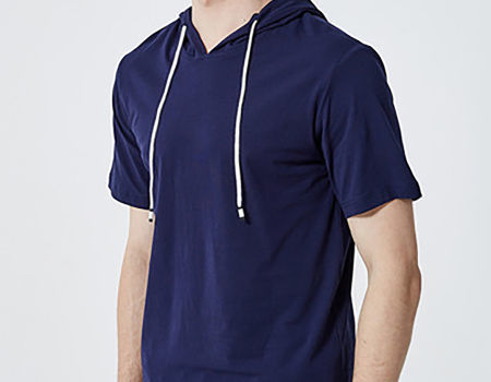 polo short sleeve hoodie