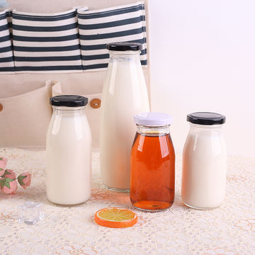 Botellas de vidrio pequeñas de 100 ml, 150 ml y 200 ml para almacenamiento  de yogur con leche: fabricante confiable de botellas, frascos y recipientes  de vidrio