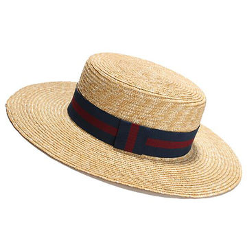 Natural Straw Hat European And American Fashion Women's Flat Top Hat  Hand-woven Sun Hat - Expore China Wholesale Bucket Hat and Hat, Sun Hat, Straw  Hat