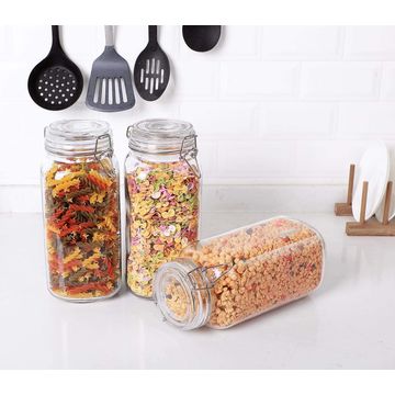 Buy Wholesale China Large Capacity Glass Rice Jar 1.5 Gallon Clear