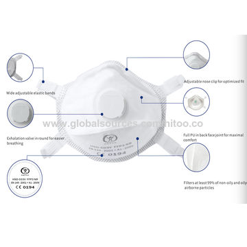 China CE EN149 approved FFP3 mask with Valve Disposable dust masks ...