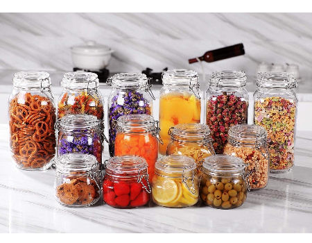 Mason candy Jar for Spices Glass Transparent Container Glass Jars