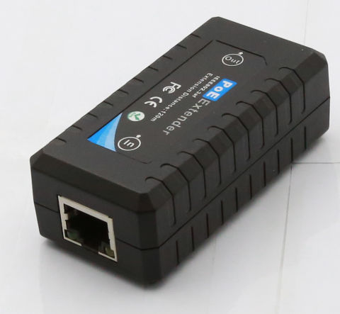 1 Port 10/100M PoE Extender IEEE802.3af For Ethernet Security Systems IP Camera 