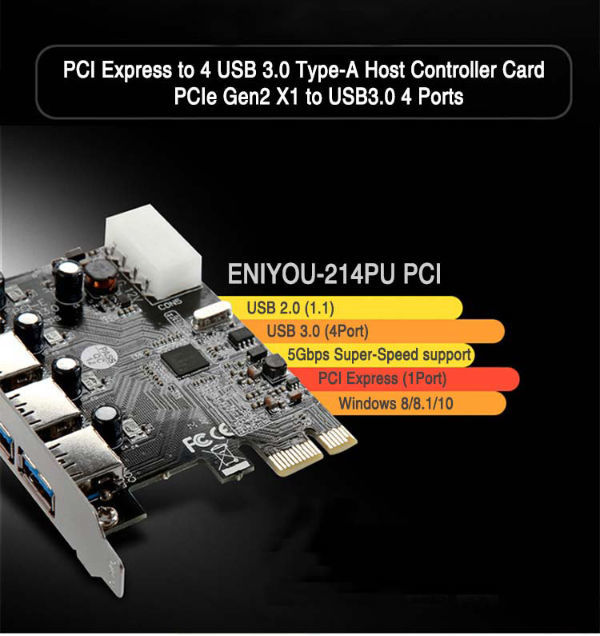 China Top Selling Products 4 Port Pci Express Extension To Usb 3 0 Converter Type A Host Controller Card On Global Sources Pci Express Card Pci Extension Card Pci Express Converter Card