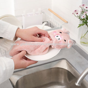 Microfiber Pet Cartoon Head Kitchen Hanging Hand Towel - Buy Microfiber Pet  Cartoon Head Kitchen Hanging Hand Towel Product on