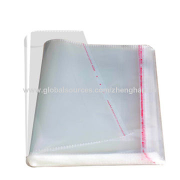 100pcs Transparent Self Adhesive Seal Plastic Storage Bag OPP Poly Pack  Gift Polythene Bag With Hang Hole Retail Packaging Pouch CD Cover