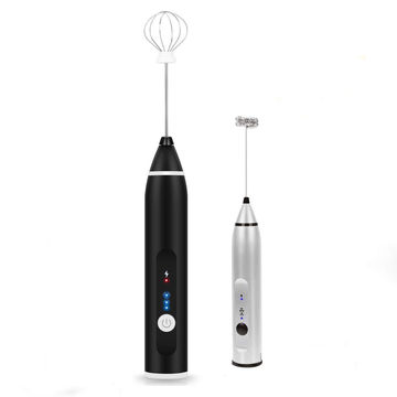 Milk Frother Handheld Electric Foam Maker, Battery Operated Coffee Whipper,  Home Use Milk Stirrer Mini Blender, Battery Rechargeable