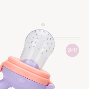 Silicone Baby Food Feeder Set Newborn Nibbler Pacifier Feeding Bottle  Squeeze Feeder for Infant Food Dispensing Dosing Spoon