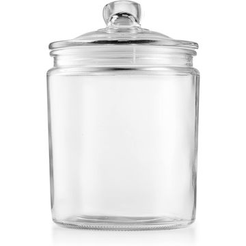 Large Glass Canister 50 Oz 1500ml Wide Mouth Square Glass Food Storage Jar  Container with Metal Lid for Laundry Room Pantry Kitchen Bathroom - China  Glass Food Storage Container and Glass Jar