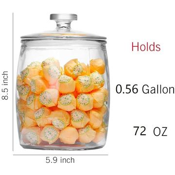 Wholesale Clear Glass Jar Candy Containers with Lids Glass