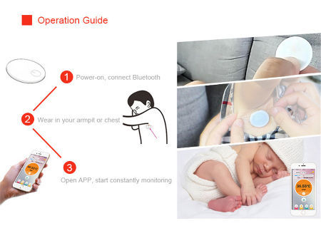 Wearable Smart Baby Thermometer 