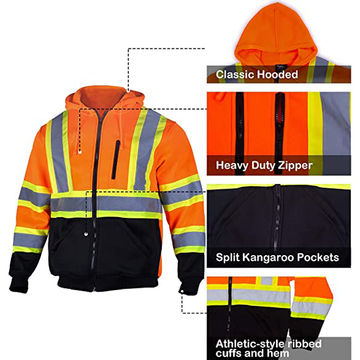 Wholesale winter jacket safety reflective with Reflective Material