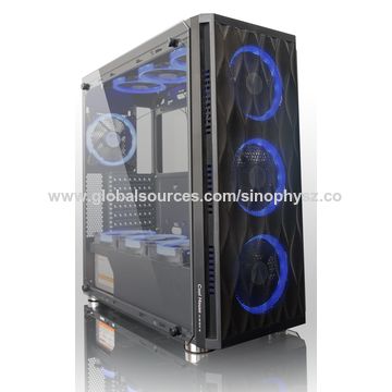Full Tower Type Computer Case Gaming PC Case with RGB Fans, Popular Model  Cabinet, Tempered Glass, Support Water Cooling (optional) - China Computer  Case and Gaming Case price