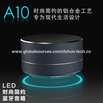 Mini Tragbarer A10 Runder LED Bluetooth Lautsprecher mit CE/RoHS