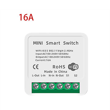 Mini interrupteur connecté WiFi intelligent 16A Interrupteur mural
