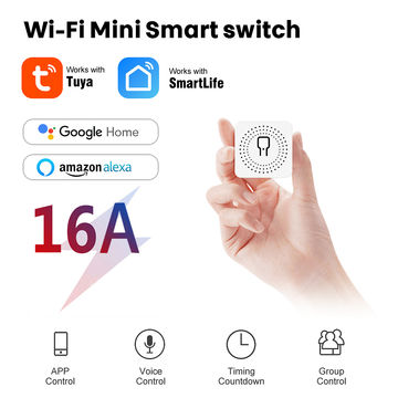 Mini interrupteur connecté WiFi intelligent 16A Interrupteur mural