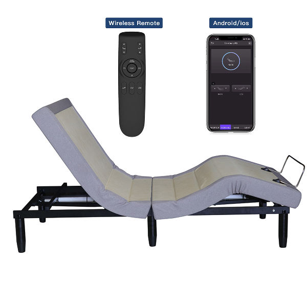 Custom 1920 luxury grey tech smart ultimate electronic remote bed frame