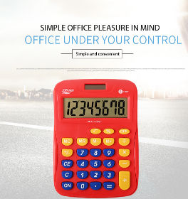 Custom dual power standard function electronic calculator for student or office using supplier