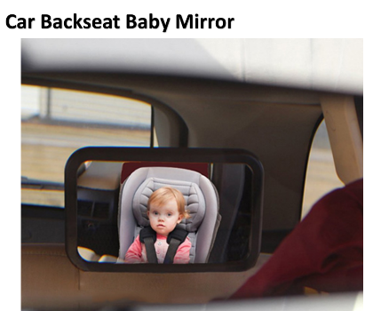 backseat mirror with light