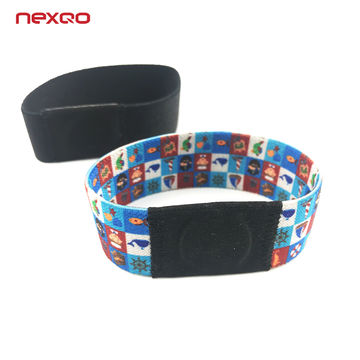 NFC Silicone Wristband RFID Band Waterproof Debossed Logo Printing