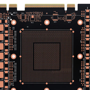 China PCIE graphics card PCB,12-layer,Custom circuit board,hard gold