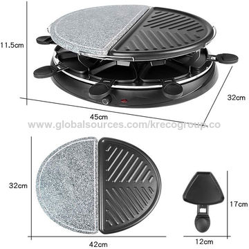 Buy Wholesale China 1300w Electric Raclette Grill Adjustable