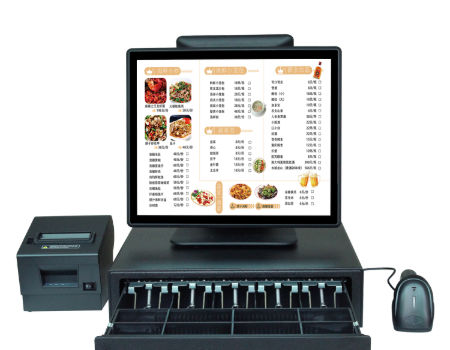 China New Model 17 inch pos monitor touch screen point of sales system ...
