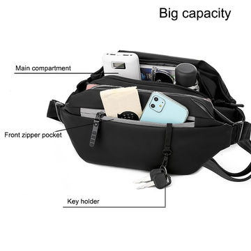 Buy Wholesale China New Design Latest Sling Bags/fanny Packs For Men ,chest  Bag With Usb Port & Sling Bag at USD 9