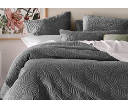 China Micro Velvet Quilted Bed Coverlet, Queen Bed Coverlet Set