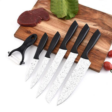 Buy Wholesale China China Vegetable Knife Scissors Peeler Set Kitchen  Non-stick Coating Stainless Steel 5pcs Knife Set P & Knife Set Pink at USD  6.07