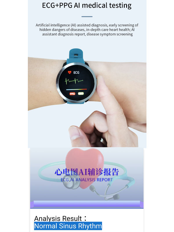 Smart Watch ECG Monitor M18 Plus Full Touch Temperature Smartwatch