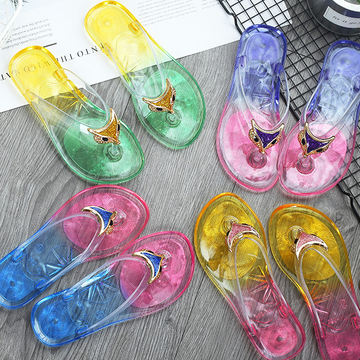 Jelly Slippers Women New Fashion Pvc Plastic Shoes Summer Cartoon  Rhinestone Flip Flops For Girl - China Wholesale Jelly Slippers $3.84 from  Jinjiang Lizeng Co. Ltd