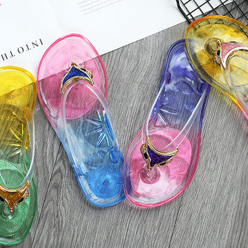 Jelly Slippers Women New Fashion Pvc Plastic Shoes Summer Cartoon  Rhinestone Flip Flops For Girl - China Wholesale Jelly Slippers $3.84 from  Jinjiang Lizeng Co. Ltd