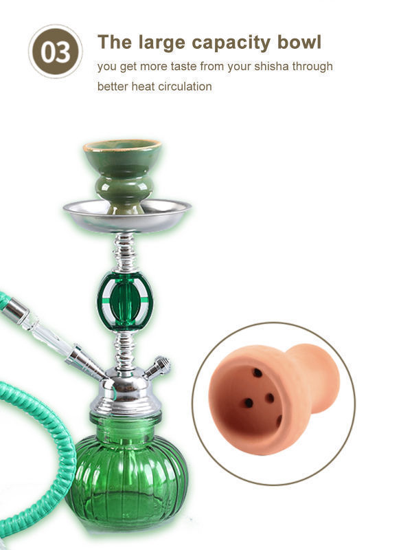 China Hookah New design modern shisha hookah with Glass Water Pipe on