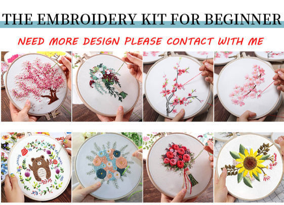 diy embroidery kit for beginner cute