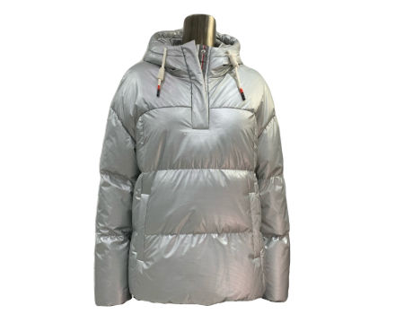 silver womens winter coat