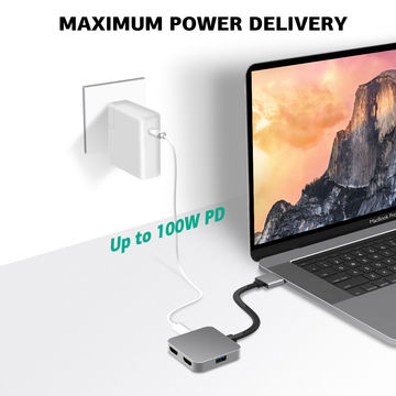 Station d'accueil USB-C double HDMI/USB avec Power Delivery de