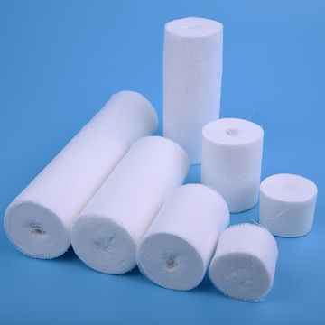 High quality 100% cotton gauze roll at factory price. gauze roller bandage  supplier.