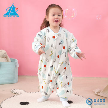 100% algodón al por mayor niño bebé saco de dormir invierno impreso niños saco de dormir