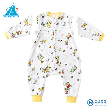 100% algodón al por mayor niño bebé saco de dormir invierno impreso niños saco de dormir