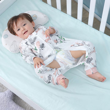 Saco 100% del sueño del bebé de la gasa del algodón, pijamas del verano de la primavera del bebé