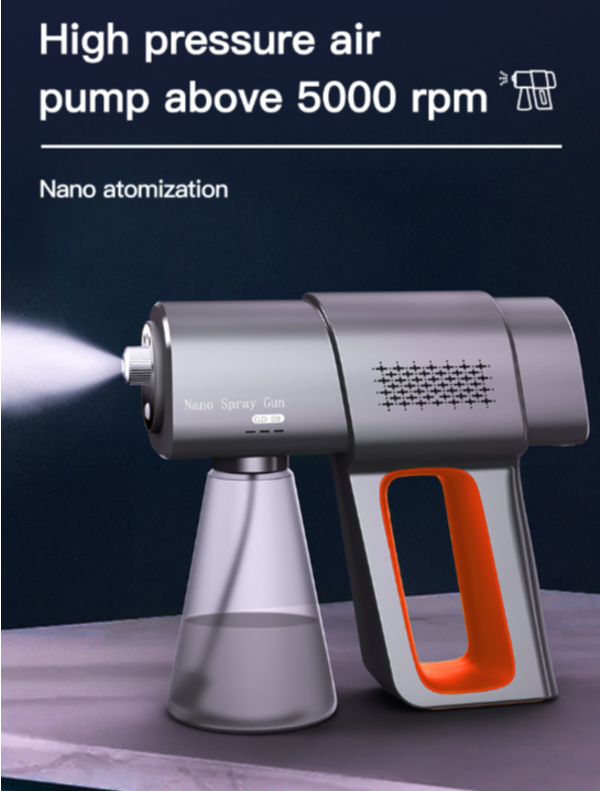 Nano mist sprayer for sanitizer