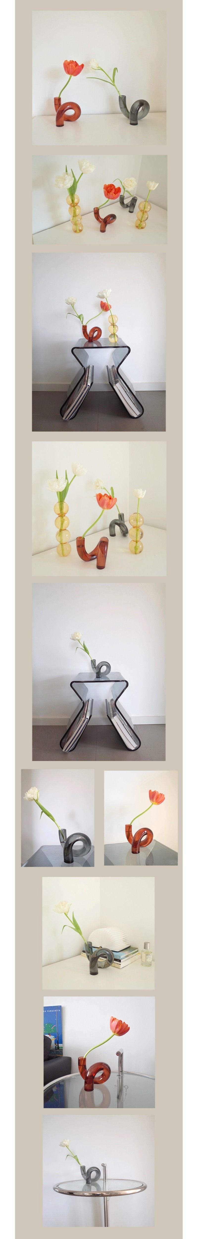 China Glass Vases Clear Flower Vase Candle Holders Wedding Centerpieces