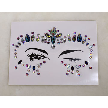 1 Box Face Stickers Face Gems Rhinestone Temporary Tattoo Fashion Face  Stickers