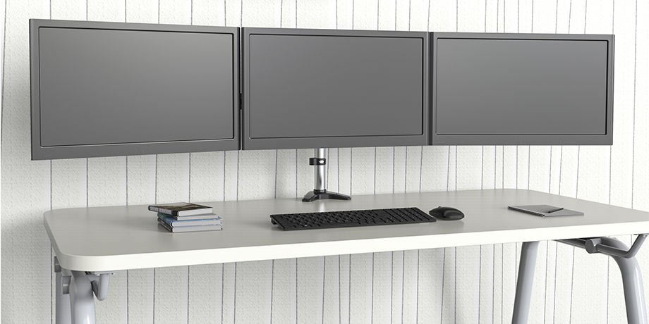 China V-Mounts New Full Motion Economic Three monitor Lockable LCD ...