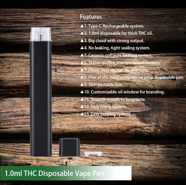 Empty Gorilla Glue Delta 8 THC Disposable Vape Pen 1.0ml USB Charger