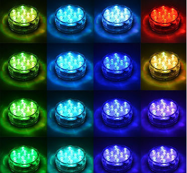 Submersible Pool Lights, 16 Colors Pond Lights with Remote, Waterproof ...